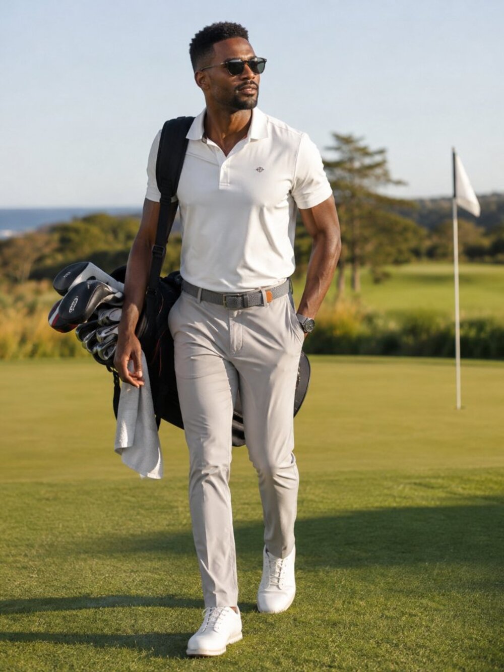 Macade Golf Performance Pants 34 Short | Slim Fit Stretch Golf Pants | Premium S